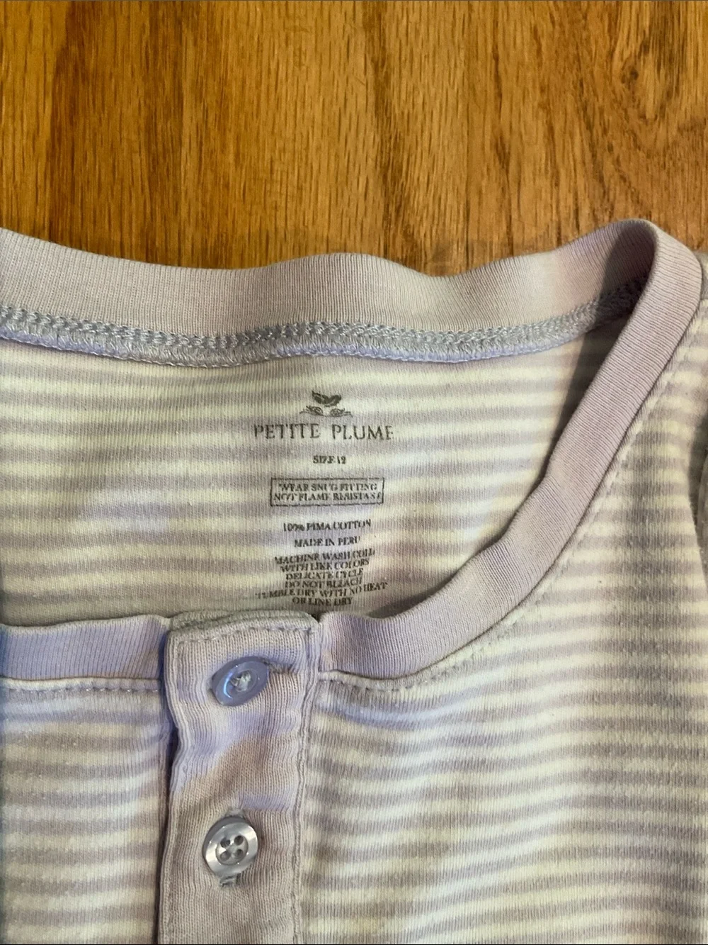 Petite Plume - Snug fit, 2-piece pajama set - Pima cotton - Boy’s size 12